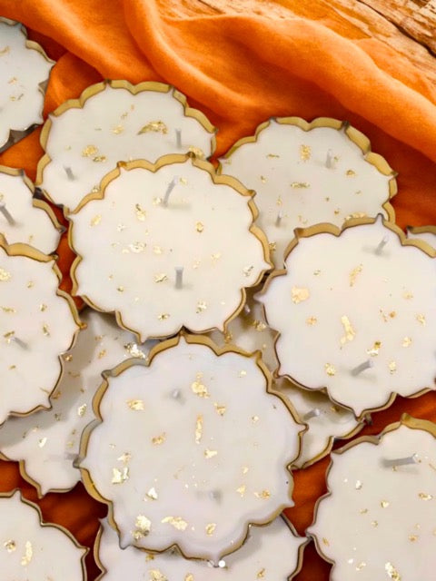 Lotus Urli Candle - Handcrafted with 100% Natural Wax & Lavender Fragrance - Mello Candles